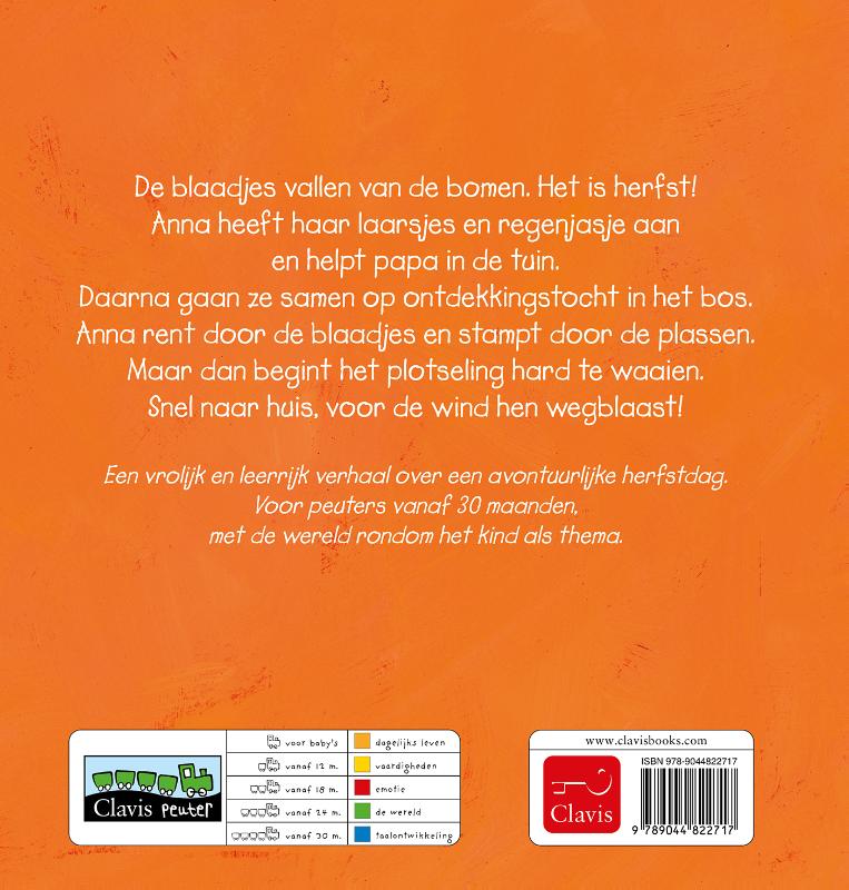 Achterkant van Anna en de herfst