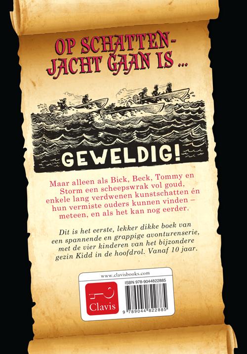 Achterkant van Schattenjagers