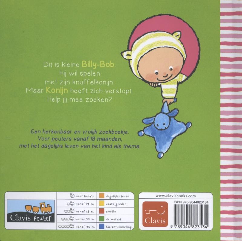Achterkant van Kleine Billy-Bob zoekt konijn