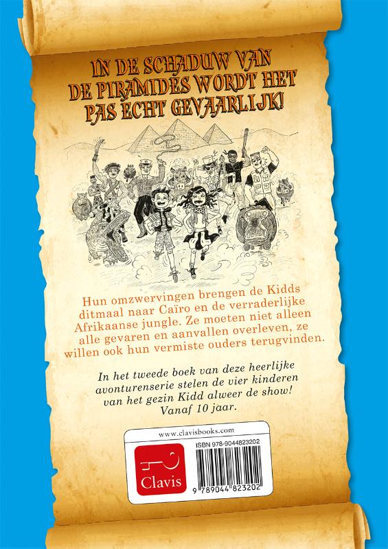 Achterkant van Gevaar op de Nijl