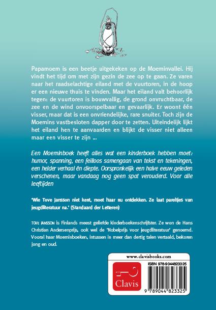 Achterkant van Het raadselachtige eiland