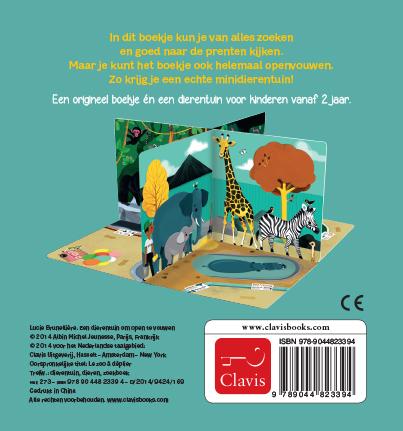 Achterkant van Een dierentuin om open te vouwen