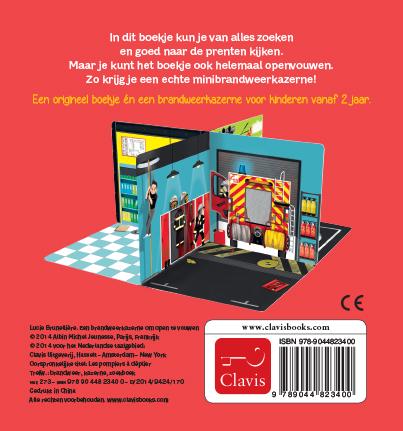 Achterkant van Een brandweerkazerne om open te vouwen