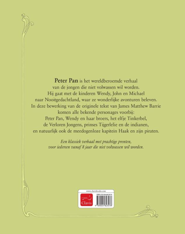 Achterkant van Peter Pan