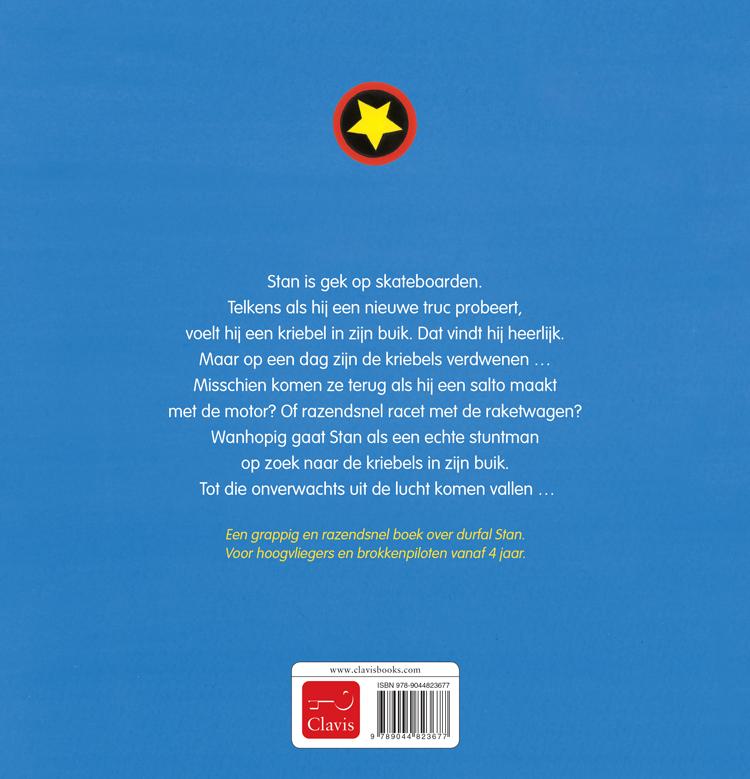 Achterkant van Stan Stuntman