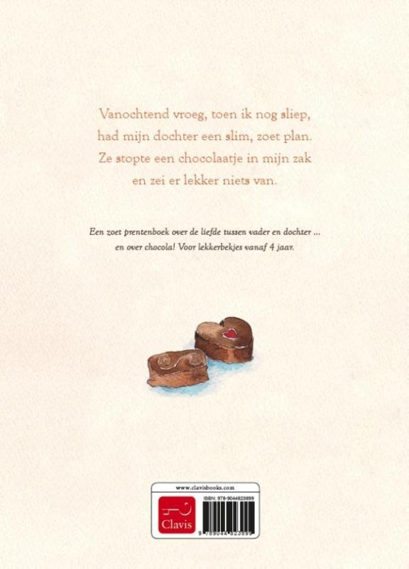 Achterkant van Een chocolaatje op zak