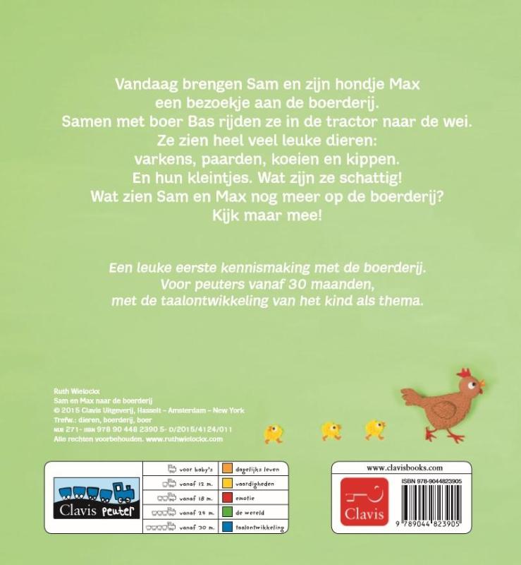Achterkant van Naar de boerderij