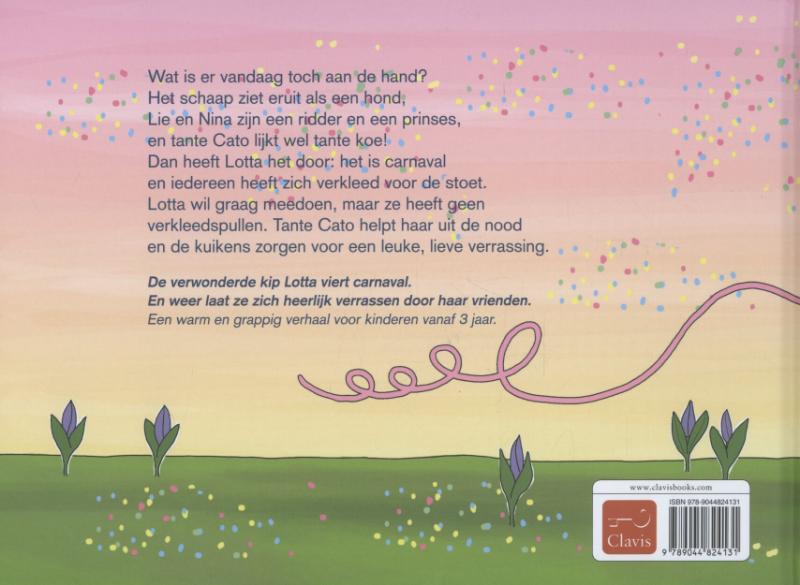 Achterkant van Lotta viert carnaval
