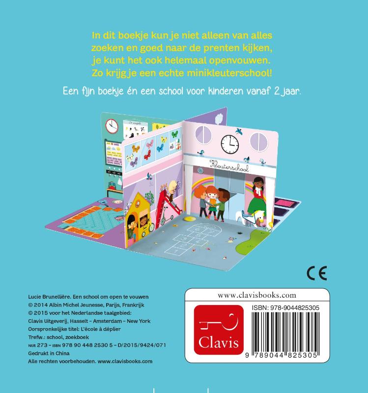 Achterkant van Een school om open te vouwen