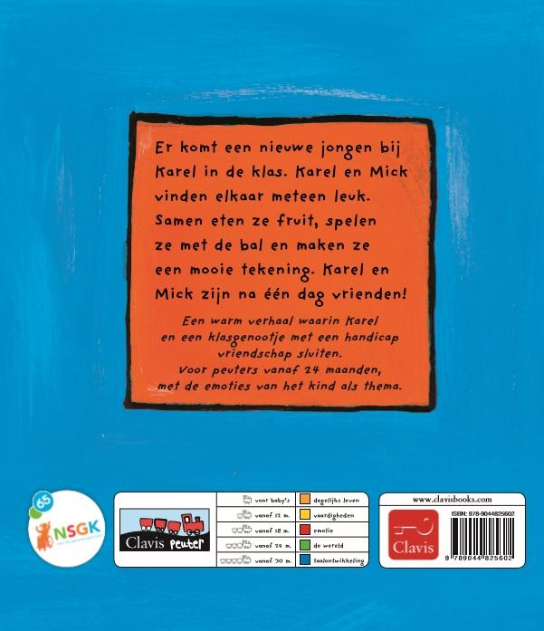 Achterkant van Karel en zijn nieuwe vriendje