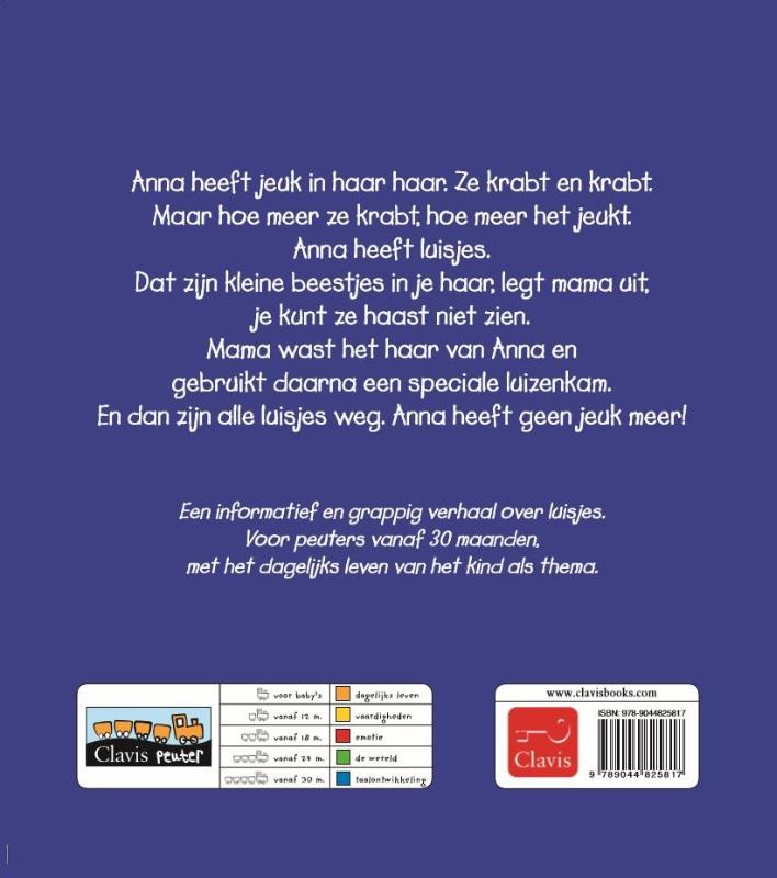 Achterkant van Anna heeft luisjes