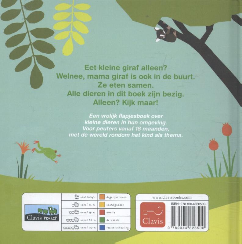 Achterkant van Eet kleine giraf alleen?