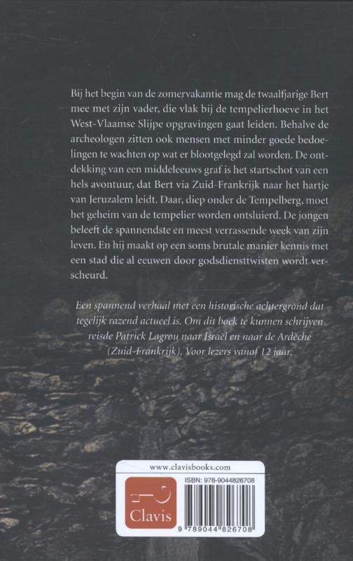 Achterkant van Het geheim van de tempelier