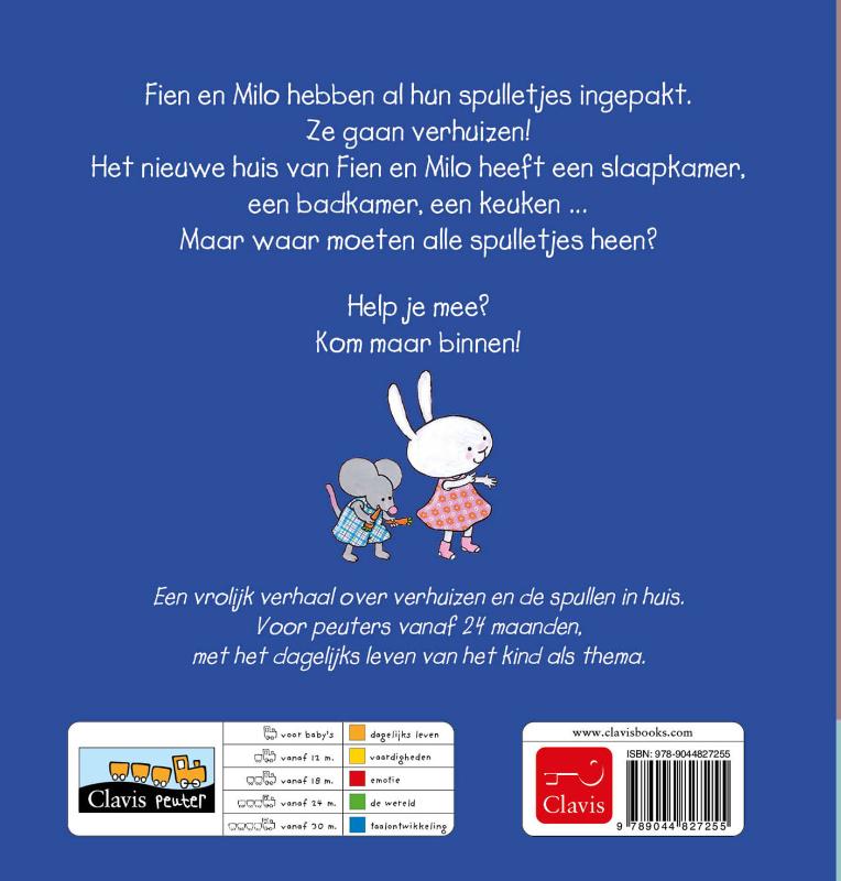 Achterkant van Het huis van Fien en Milo