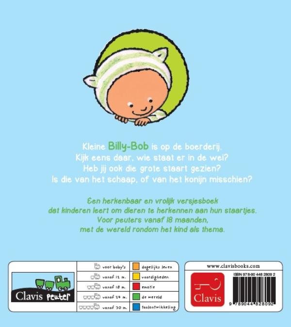 Achterkant van Kleine Billy-Bob op de boerderij
