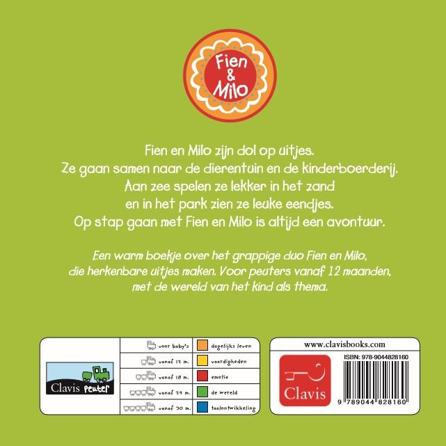 Achterkant van Fien en Milo. Samen op stap
