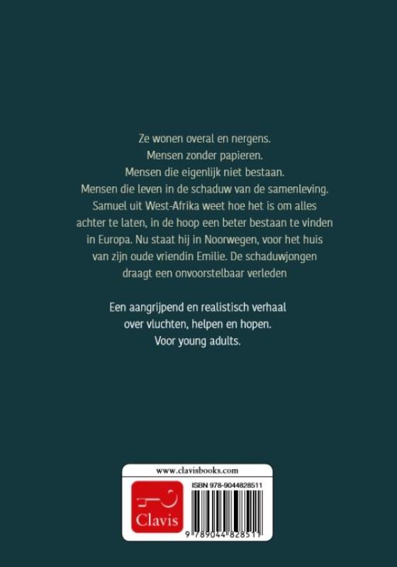 Achterkant van Schaduwjongen