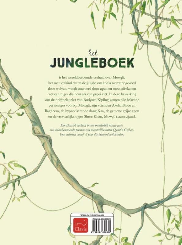 Achterkant van Het jungleboek