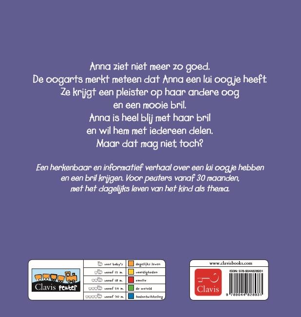 Achterkant van Anna en het luie oogje
