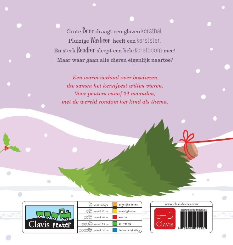 Achterkant van Op naar kerst
