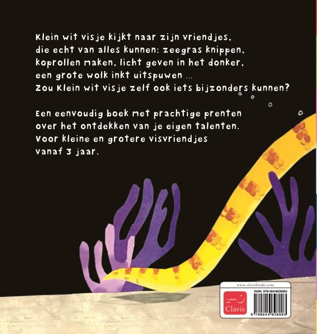 Achterkant van Wat knap Klein wit visje!