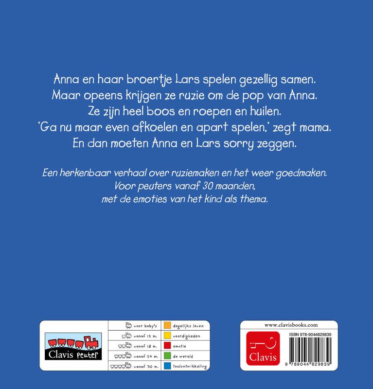 Achterkant van Anna maakt ruzie