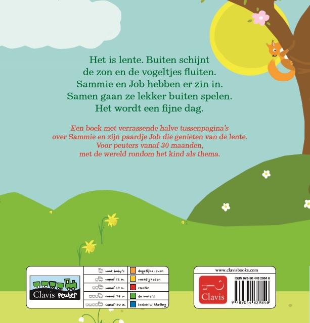 Achterkant van Sammie in de lente