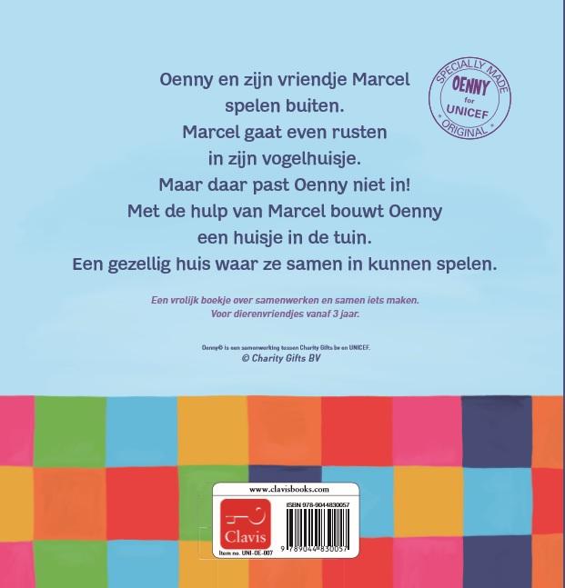 Achterkant van Oenny bouwt een huisje