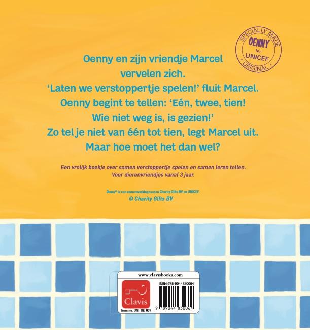 Achterkant van Oenny telt van 1 tot 10