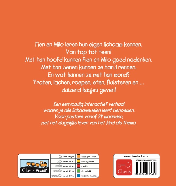 Achterkant van Van top tot teen met Fien Milo