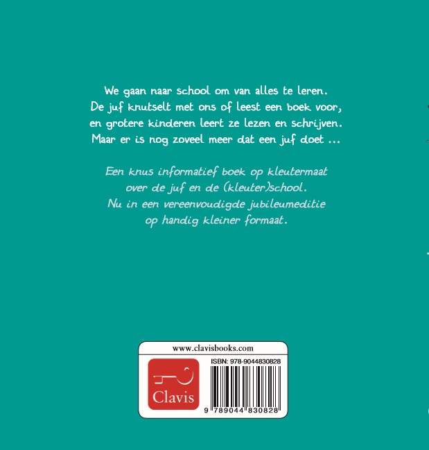 Achterkant van De juf
