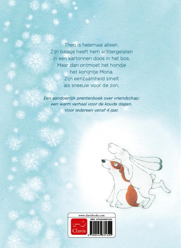 Achterkant van Blij met de sneeuw