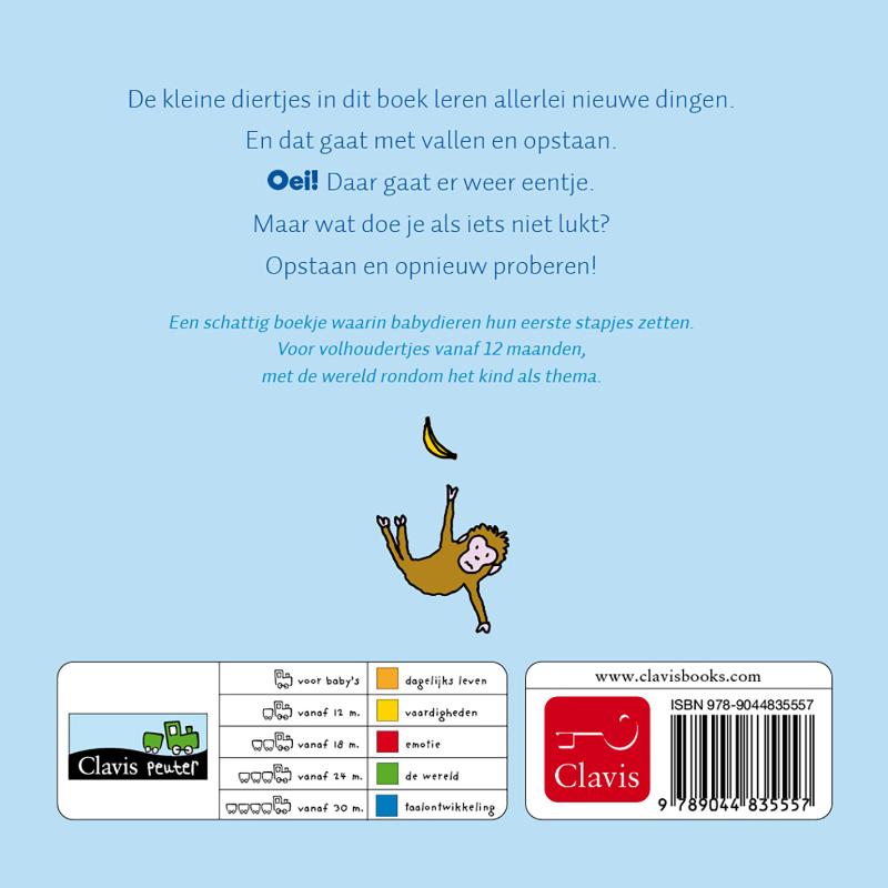 Achterkant van Oei! Stapje voor stapje