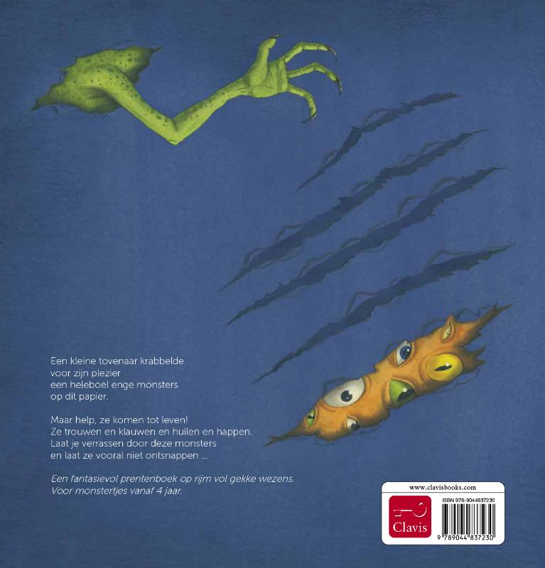 Achterkant van Het grote monsterboek