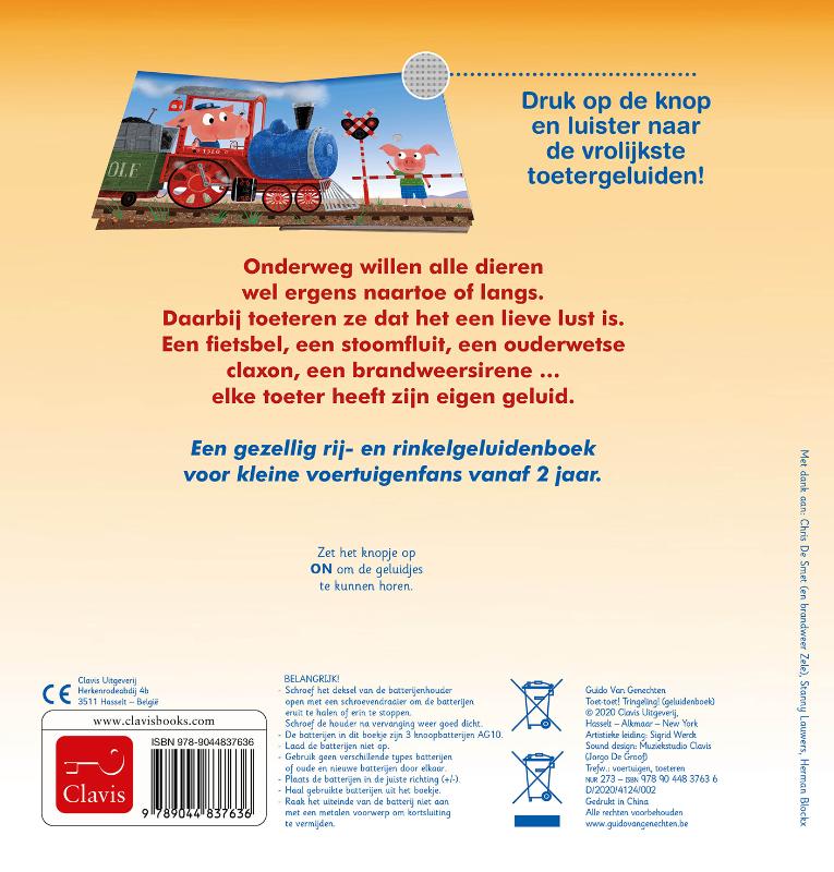 Achterkant van Toet-toet! Tringeling!