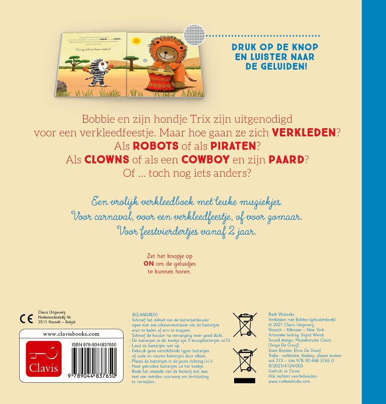 Achterkant van Verkleden met Bobbie