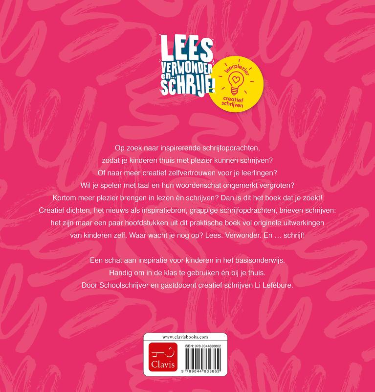 Achterkant van Lees, verwonder en ... schrijf!