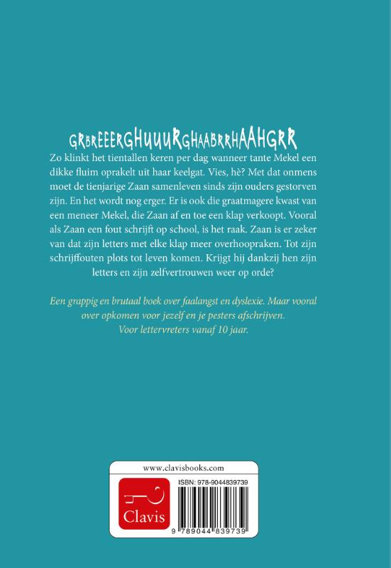 Achterkant van Etters en letters