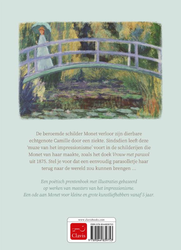 Achterkant van De parasol van Camille