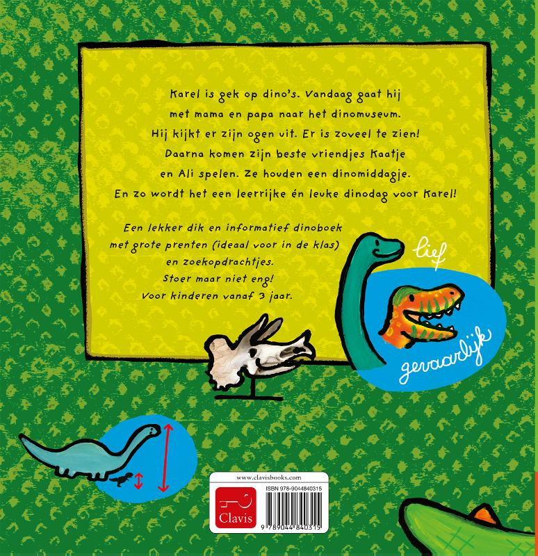 Achterkant van Hallo dino!