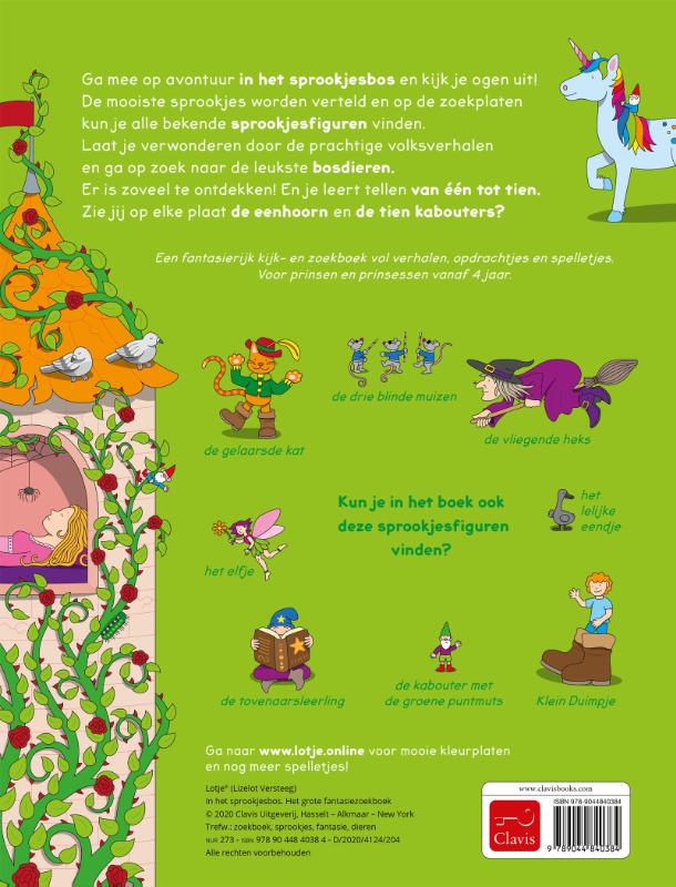 Achterkant van In het sprookjesbos