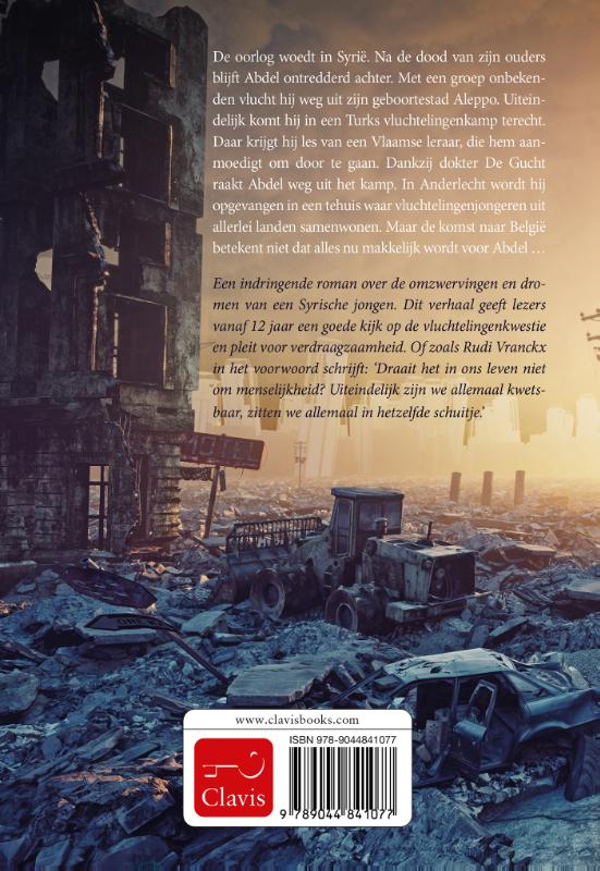 Achterkant van Vlucht naar de hemel