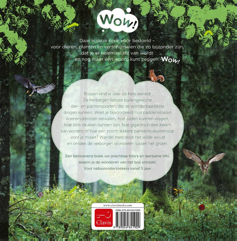Achterkant van De wonderen van het bos
