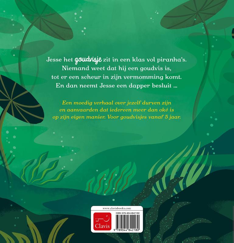 Achterkant van Piranha van goud