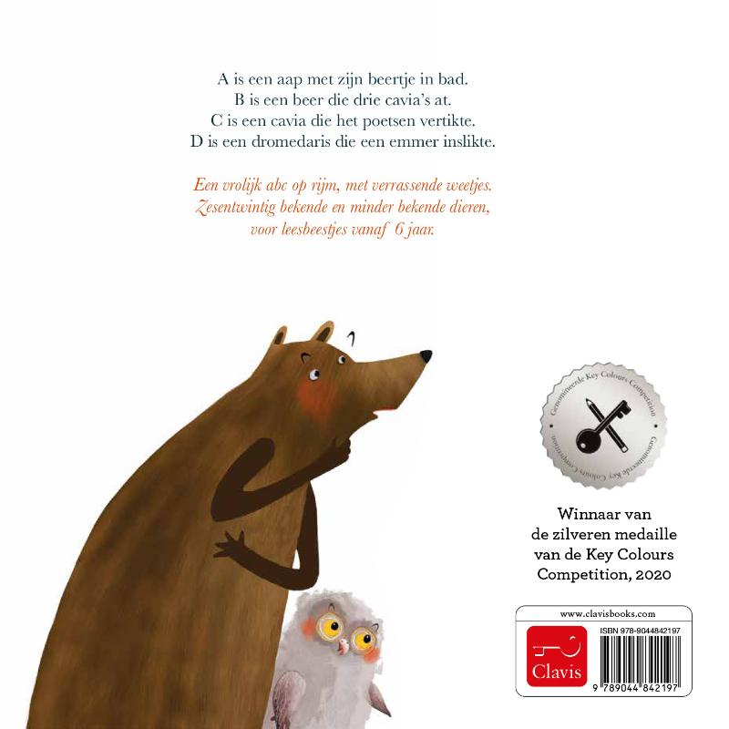 Achterkant van Het Gekke Dieren-ABC