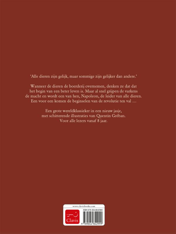 Achterkant van Animal Farm