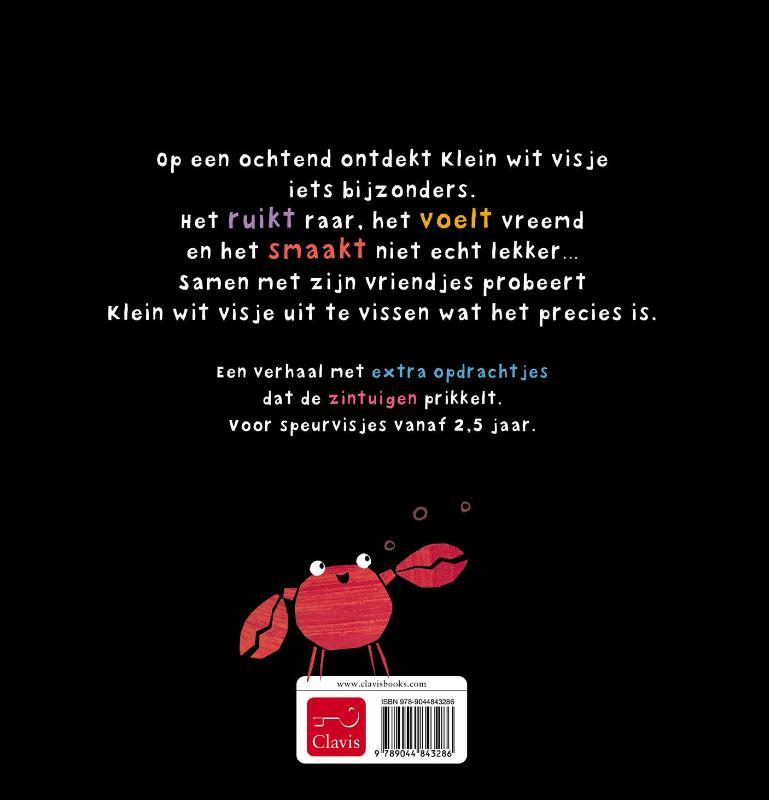 Achterkant van Klein wit visje en het vreemde ding