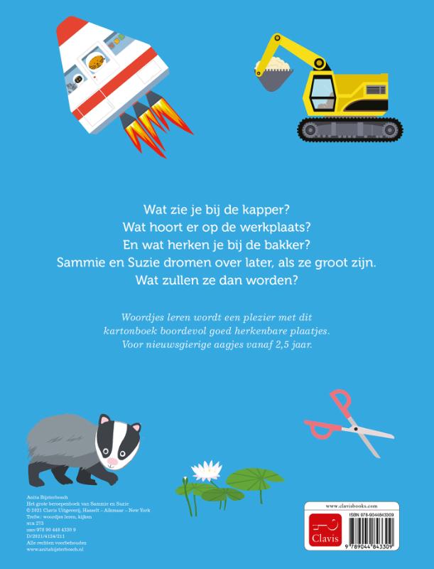 Achterkant van Het grote beroepenboek van Sammie en Suzie
