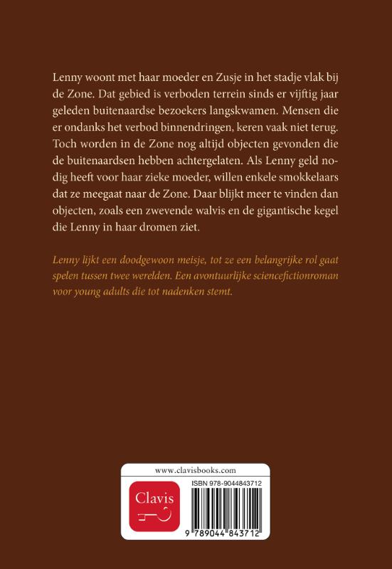 Achterkant van In de Zone