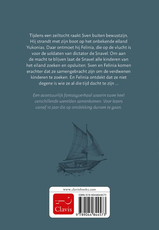 Achterkant van Felinia en de verdwenen kinderen